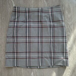 Plaid mini skirt